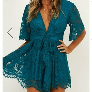 Teal Romper